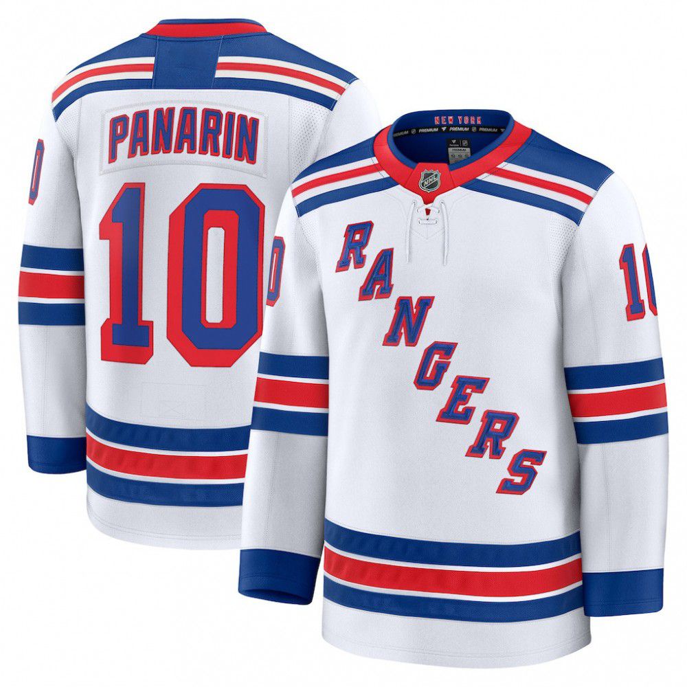 Men's New York Rangers Artemi Panarin White Away Premium Jersey-Pro Kit Vault | Brand New 26/27 Sports Jerseys